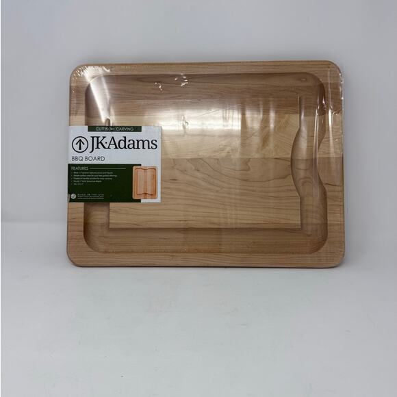 J K Adam’s Cutting Board - Charcuterie - BBQ Cutting & Carving -Maple-Brand New - Picture 1 of 5